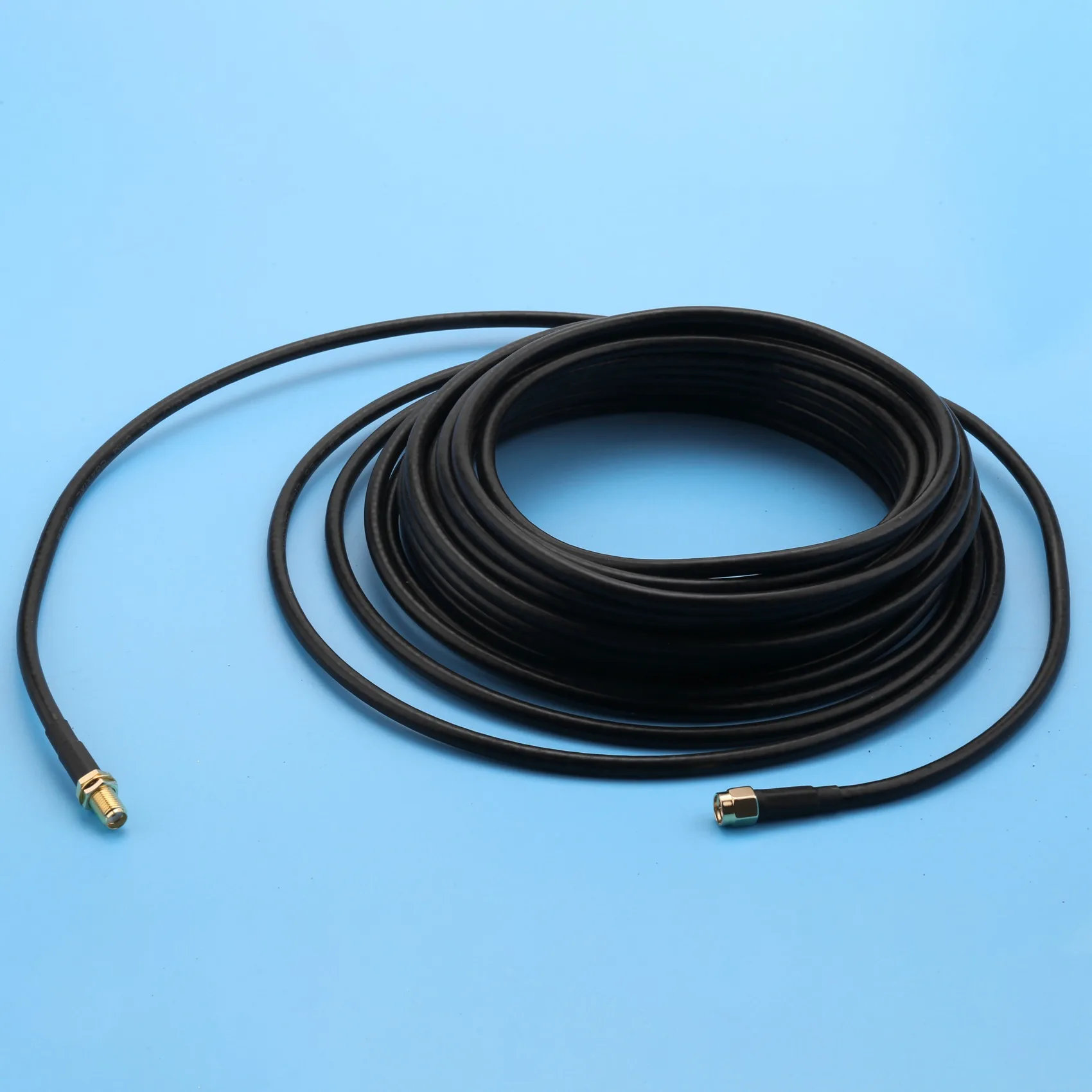 -A25M SMA Wifi Antenna Extension 10M SMA Male To SMA Female Low Loss RG58 Coaxial Cable Patch Lead Coax For 2G/3G/4G LTE