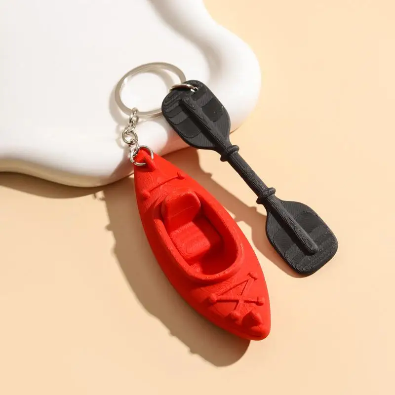 1pc Sports Kayak Keychain for Car Key Ring Creative and Lightweight Pendant Backpack Gift for Water Activity Lovers
