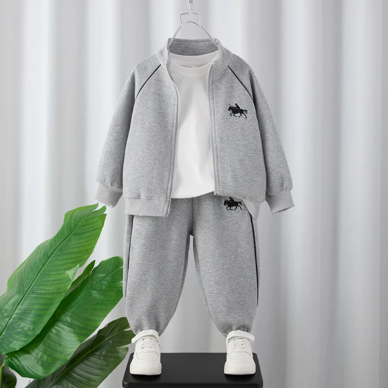 

Boys' Outfit Spring and Autumn 2025 New Children's Spring and Autumn Hoodie Two-Piece Set Boys' Sportswear for Toddlers and Youn