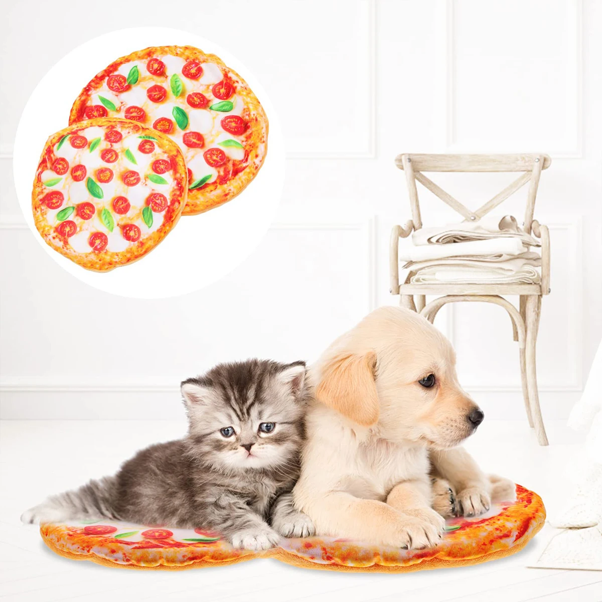 Materassino per cani tappetino per Pizza Pet peluche morbido cuscino per animali domestici cuccia per animali domestici creativa animali domestici