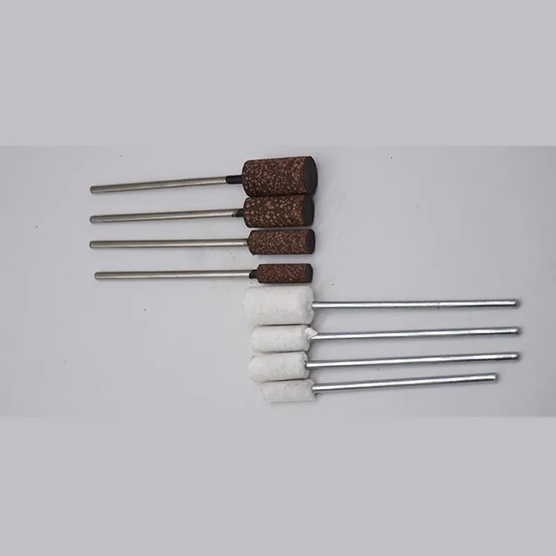 10PCS Extended Shank Felt bobs Rubberized point with long rod for Glass jade metal grinding head grinding polishing cleaning