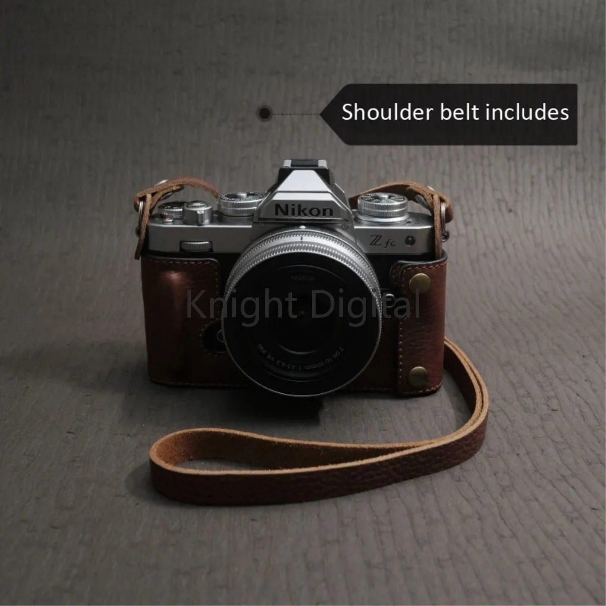 Винтажная сумка для фотоаппарата из натуральной кожи, защитный чехол, базовая ручка, ремень для Nikon ZF ZFC Z-FC Z30 Z50 Z6 Z7 Z7II