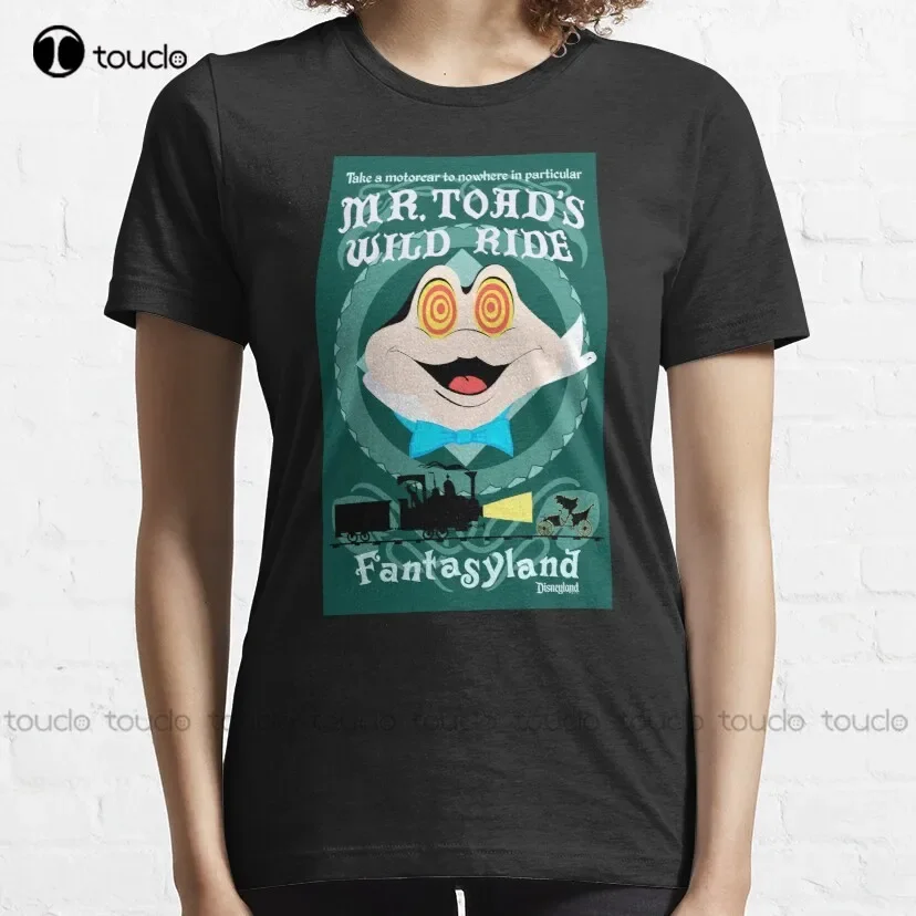 Mr. Toad'S Wild Ride Mr Toad Classic T-Shirt White T Shirts Custom Aldult Teen Unisex Digital Printing Tee Shirt Xs-5Xl Cotton