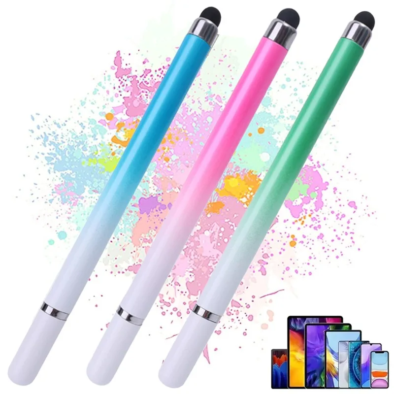 

2IN1 Stylus Pen for Mobile Phone Tablet Drawing Capacitive Touch Pencil Universal For Samsung Iphone Android Draw Screen Pencil