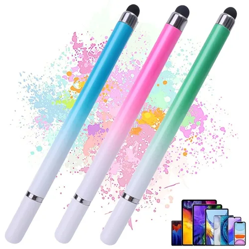Lápiz óptico 2 en 1 para teléfono móvil, tableta, dibujo, lápiz táctil capacitivo Universal para Samsung, Iphone, Android, lápiz de pantalla de dibujo
