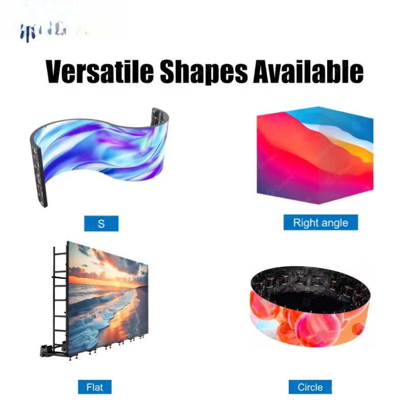Canbest MSC 7680hz P1.9 P2.6 Flexible Indoor Curved Rental LED Screen Circular Video Wall Display Installation for Magic Stage