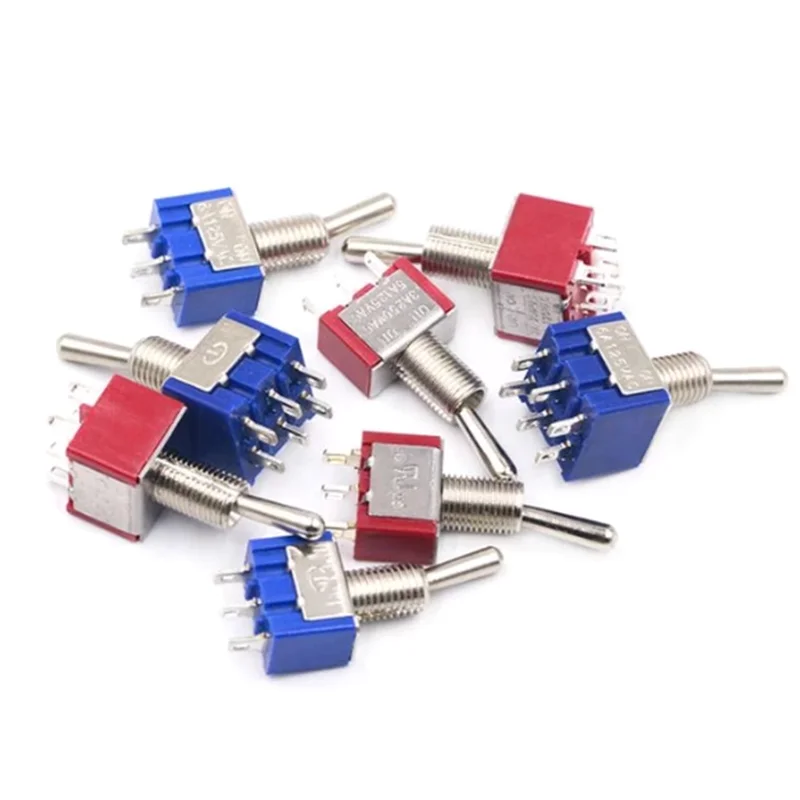 

10Pcs Mini Toggle Switch Mts-102 Mts-103 Mts-202 Mts-203 Power Button Switch On-Off-On / On-On