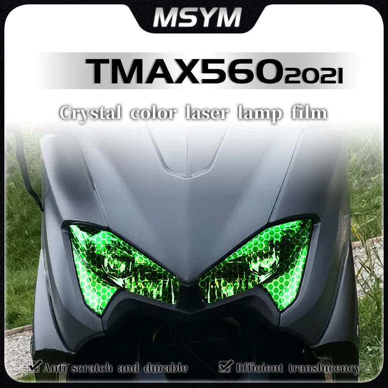 

Motorcycle Headlight film honeycomb laser protective film transparent sticker accessories For Yamaha TMAX560 Tmax 560 2021