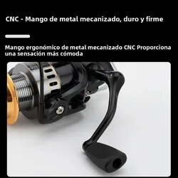 Carrete Giratorio Huidiao Ligero 5.2:1 – Máxima Arrastre 17 libras