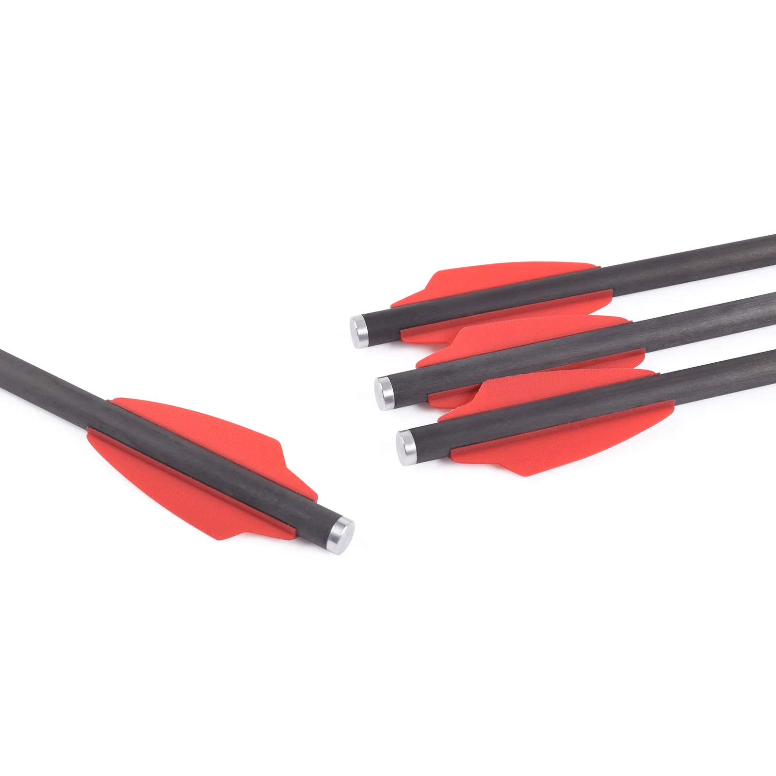 12pcs/Lot 6.3 Inch Short Archery Arrows, Fit for 50-80Lbs Mini Handheld Archery Device, Outdoor Practice Shooting Accessories