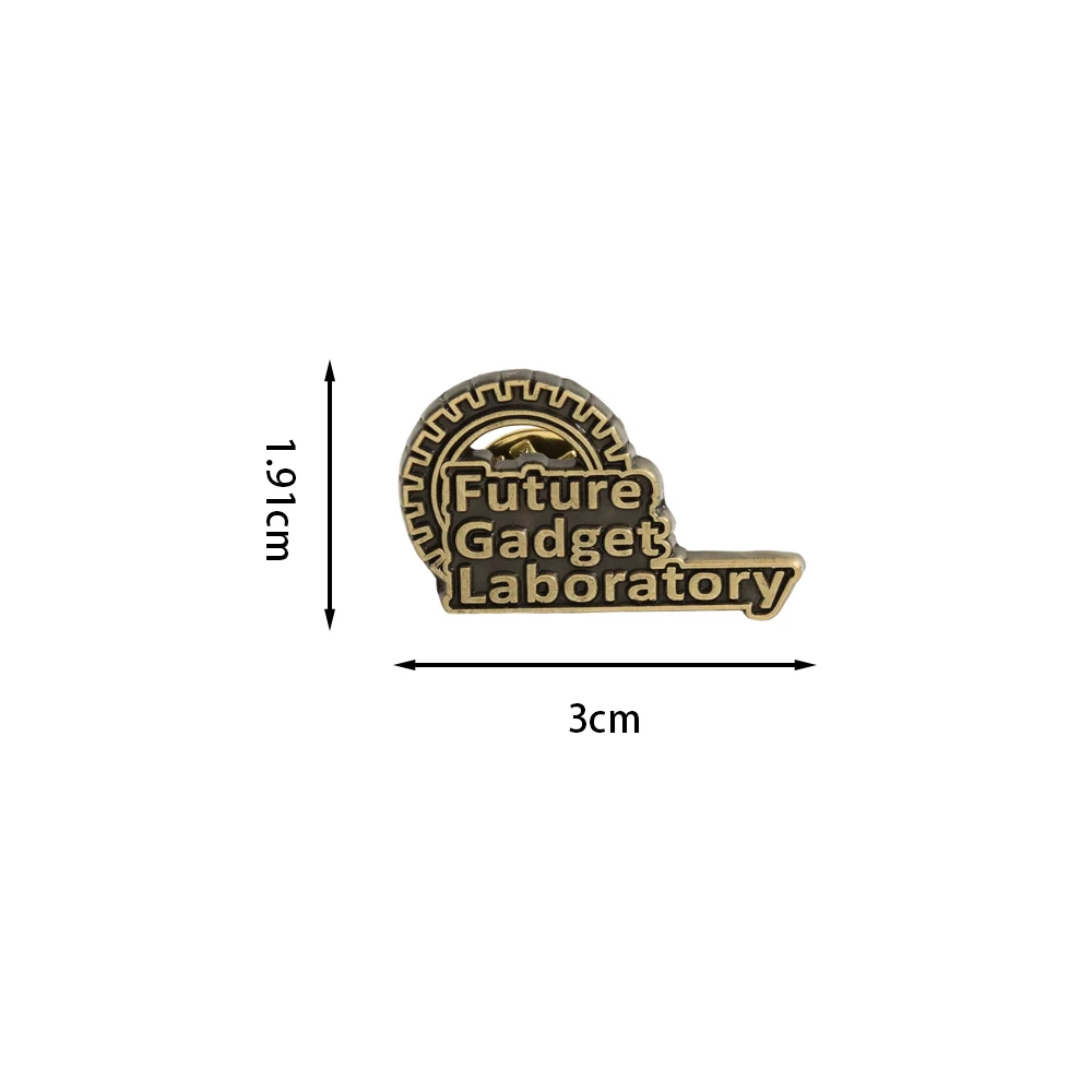 Future Gadget Laboratory Badge Steins;Gate-Logo Lapel Pin Sci-Fi Game Animation Peripheral Vintage Jewelry Gamer Fan Gifts