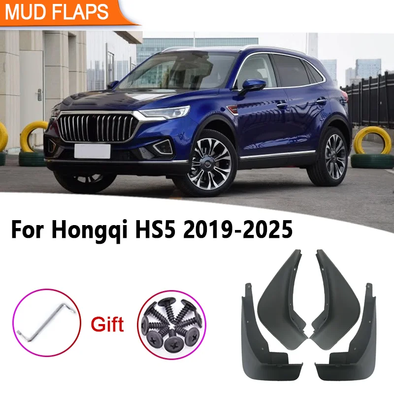 

Car Mudguards 4PCS/Set For Hongqi HS5 2019 2020 2021 2022-2025 Fender Anti-Splash Mudflaps Mud Guards Tools Auto Accessories