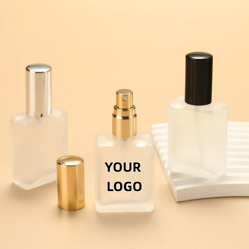 【شعار مخصص】 100 قطعة مخصصة 15 مللي زجاجة من الزجاج البلوري غطاء رذاذ مستحضرات التجميل العناية بالبشرة حاوية تغليف المنتجات