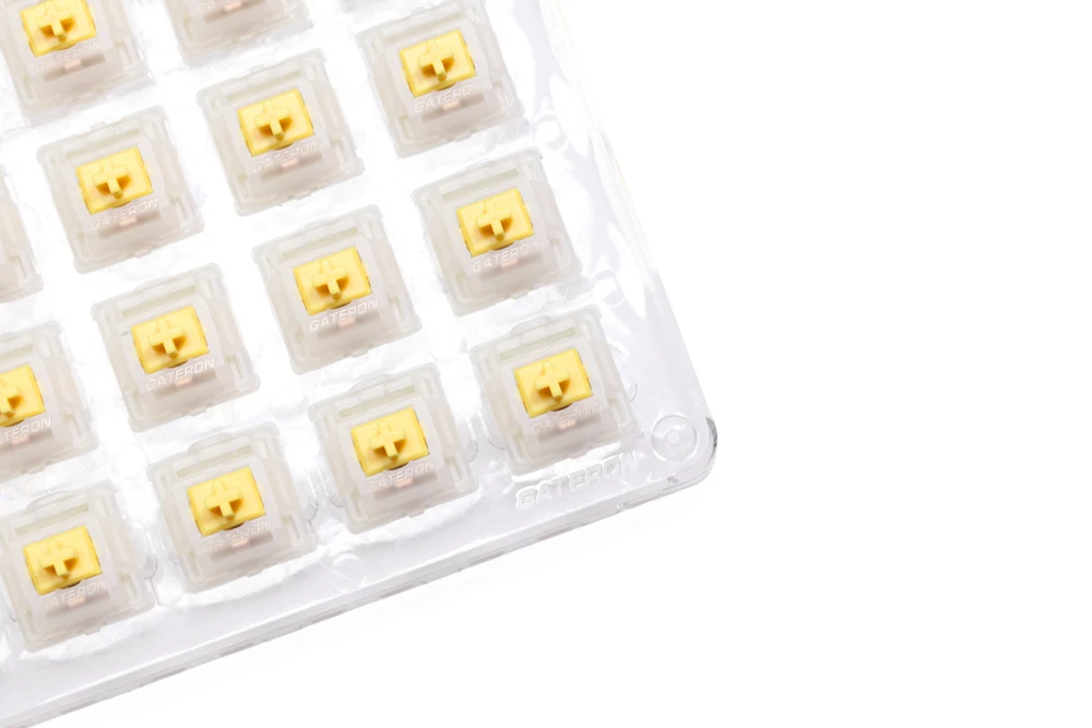 Gateron CAP Milky Yellow  Pro V2 Mechanical Keyboard 5 Pin Switches Linear Switches 63g