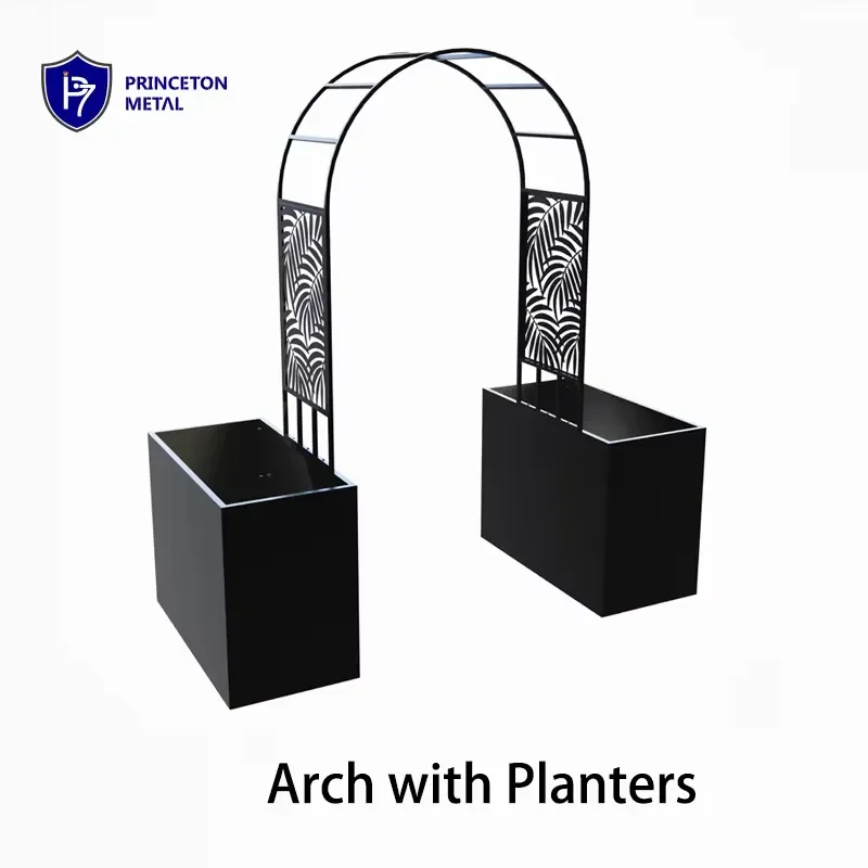 Princeton Wholesale Modern Aluminum Planter Box Climbing Trellis 6 Feet High Commercial Decorative Outdoor Construction Sites