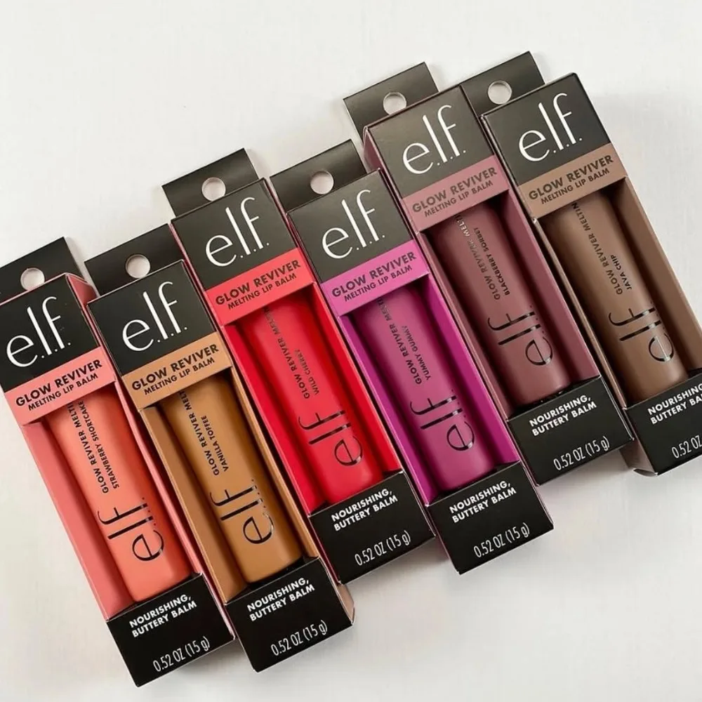 e.l.f. Glow Reviver Smeltende Lippenbalsem Vanille Toffee Wilde Kers Aardbei Shortcake Lekker Gummy Blijvende Hydrateren Sexy Lippenbalsem
