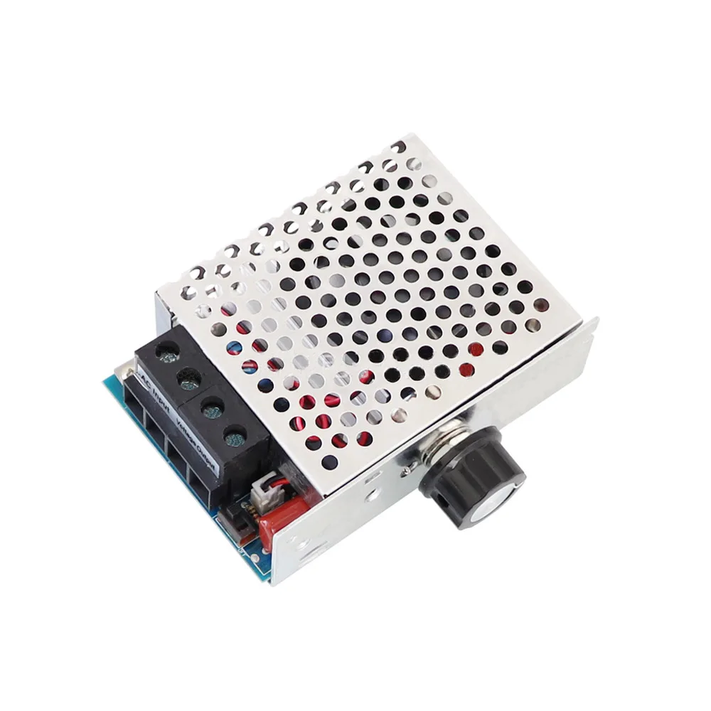 10000W Motor Speed Controller High Power AC 110V-220V SCR Voltage Regulator Speed Controller Dimmer Thermostat with Cooling Fan