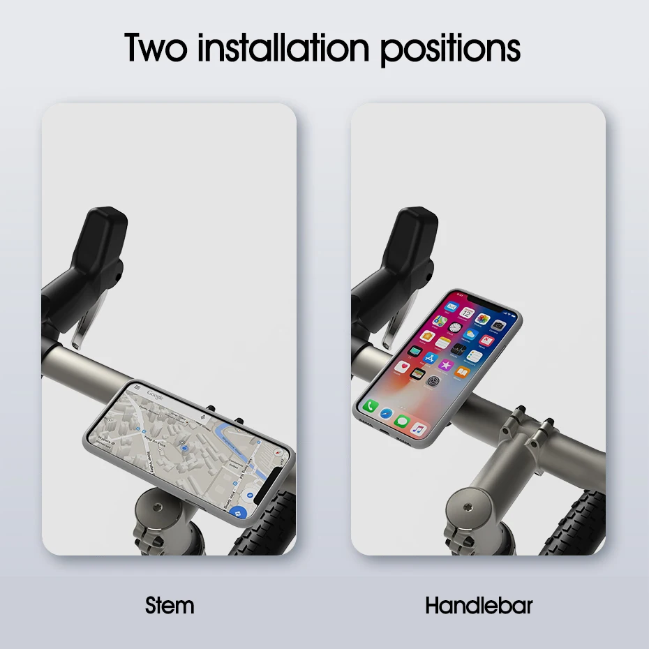Universal Motorcycle Mountain Bike Mobile Phone Holder Bicycle Moto Aluminum Quick Mount Stand MTB Handlebar Stem Bracket