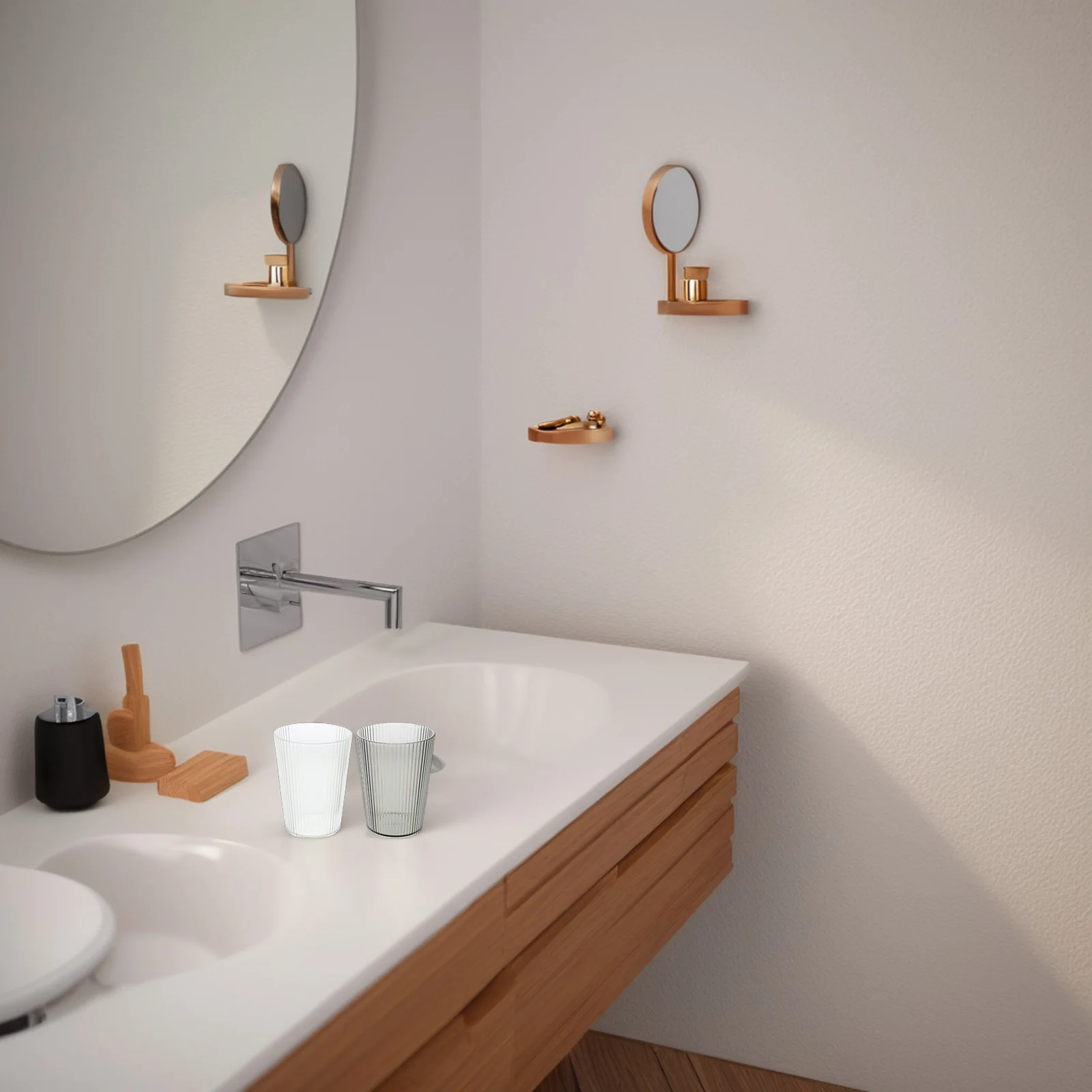 

2Pcs Couple Toothbrush Storage Cup Reusable Unbreakable Plastic Bathroom Clear Rinsing Cup Minimalist Style Toothbrush Tumbler