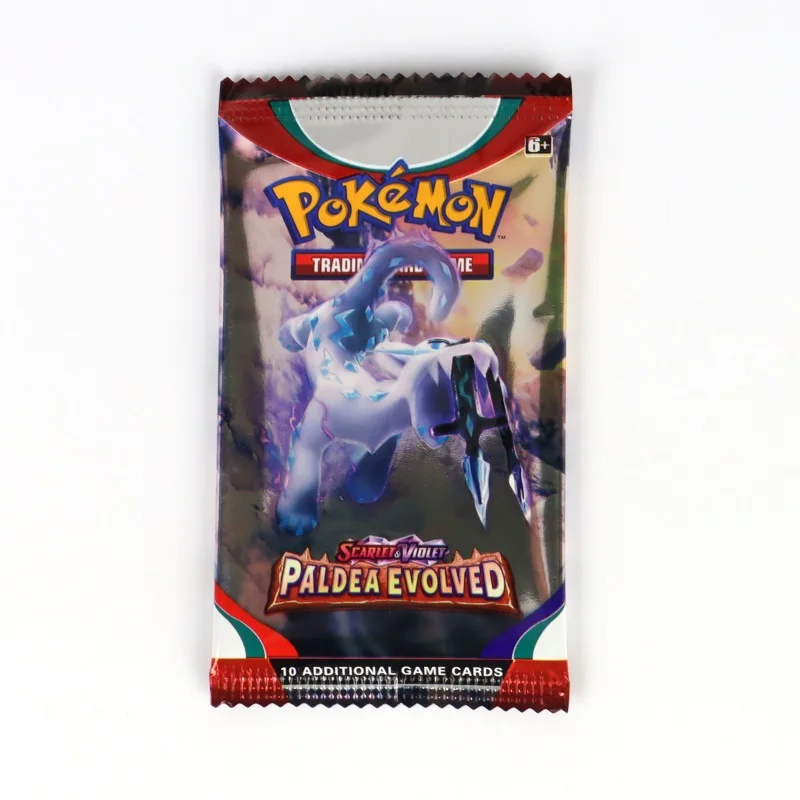 Cartas de Pokémon TCG en inglés, caja de refuerzo escarlata y violeta, PALDEA evolucionada, 324 piezas, paquete de 36