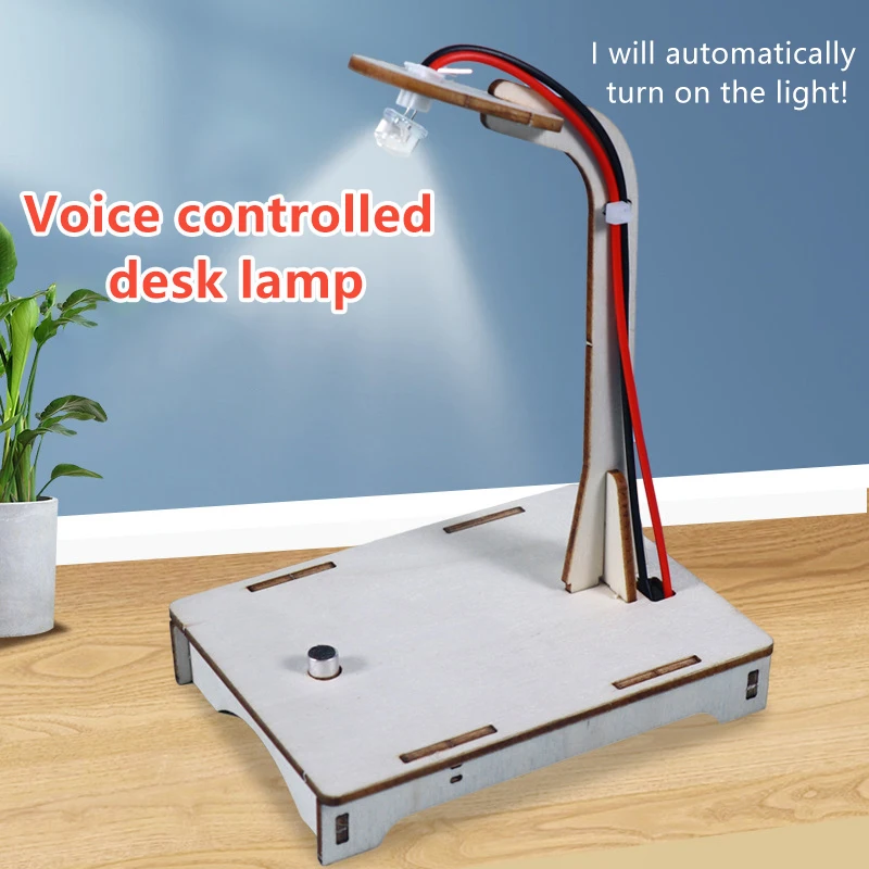 1 Set Mainan Fisika Buatan Tangan DIY Lampu Sensor Suara Penemuan Sains dan Teknologi Bahan Perakitan Buatan Sendiri