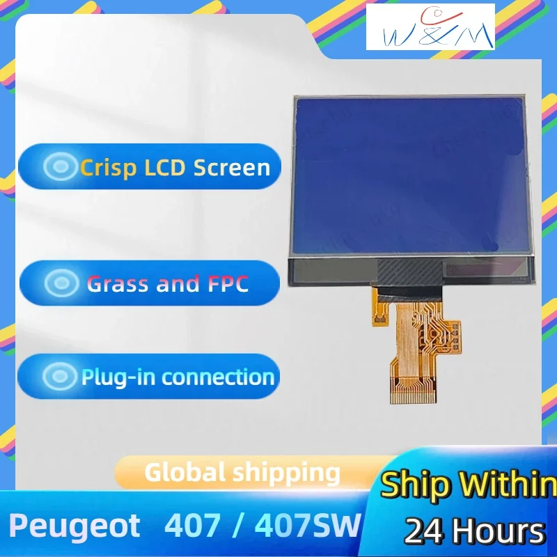 

LCD Display for Peugeot 407 407SW Dashboard A2C53119649 100 New 2 Year Warranty Fast Shipping