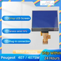 Wyświetlacz LCD do Peugeot 407 407 SW HDI Para Zestaw wskaźników Deska rozdzielcza Naprawa pikseli
