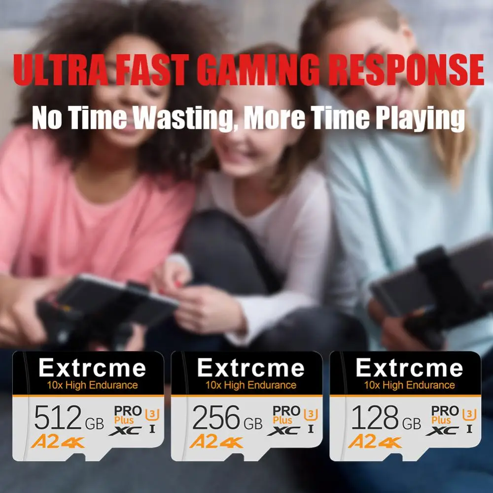 NEW Class10 High Speed 512GB Micro TF Sd Card 128GB SD Cards High Capacity Memory Card For Camera Smartphone With Adapter