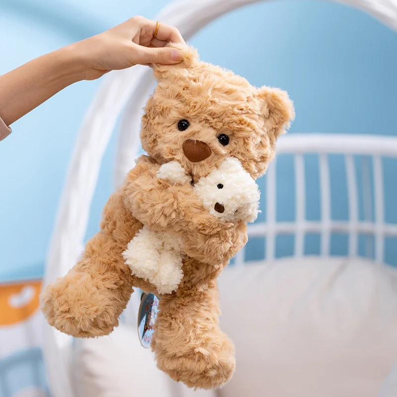 Simpatico orso di peluche genitore-figlio peluche orso soffice e coniglio mamma tenere bambino bambola morbida peluche peluche giocattoli per bambini regalo di compleanno