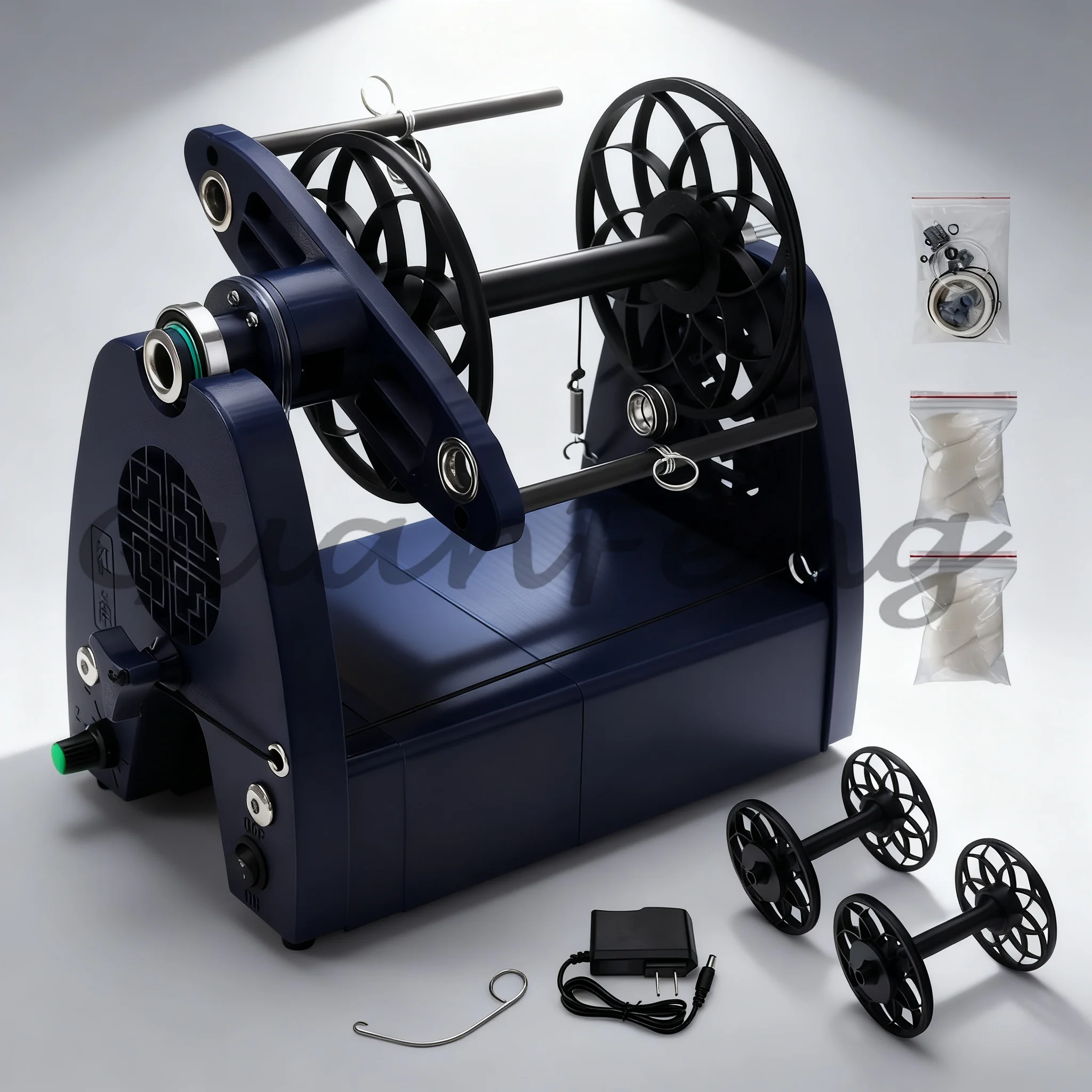 Large Professional Electric Spinning Wheel, Advanced Plant Fiber Processing Tool, Handcraft Kit for Pet Hair Art Yarn Spinning