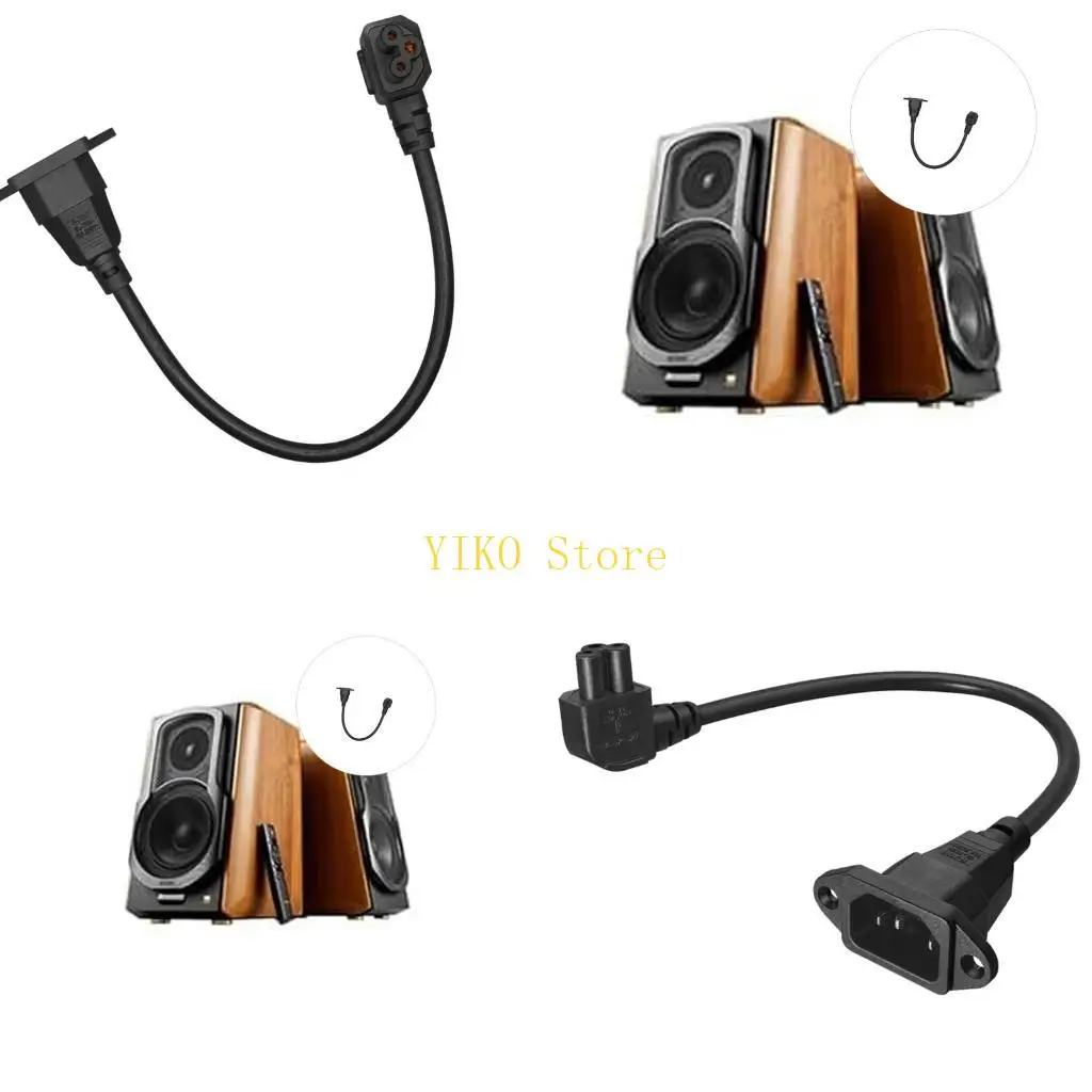 K32C Flame Retardant C14 C5 Converters Cable For Professional Sound Video Setups