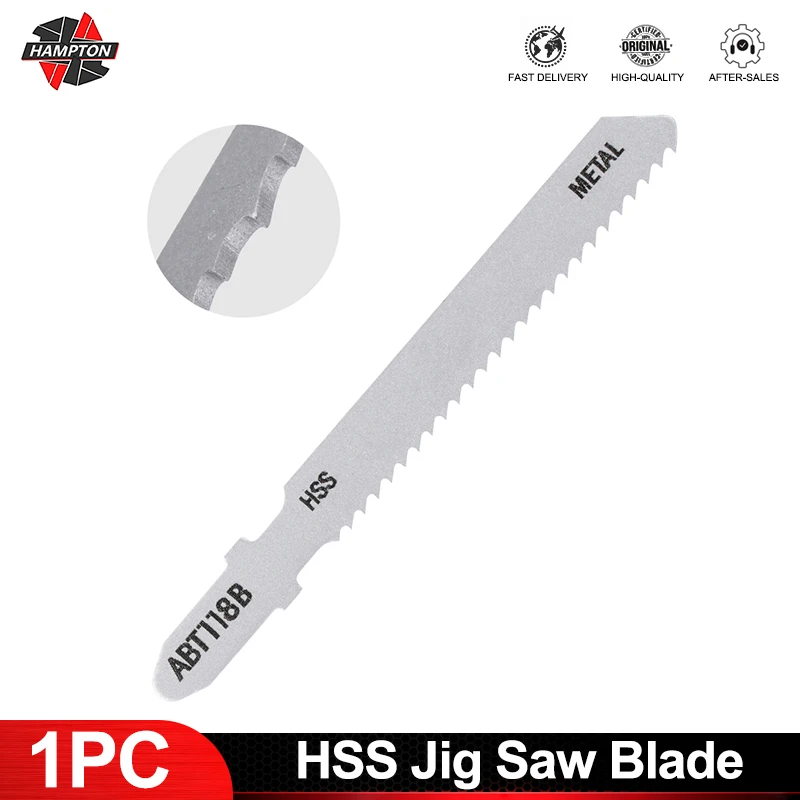 

HAMPTON Jig Saw Blade T-shank HSS Assorted Reciprocating Saw Blade for Wood Cutting Tool T118A T118AF T118B T127D