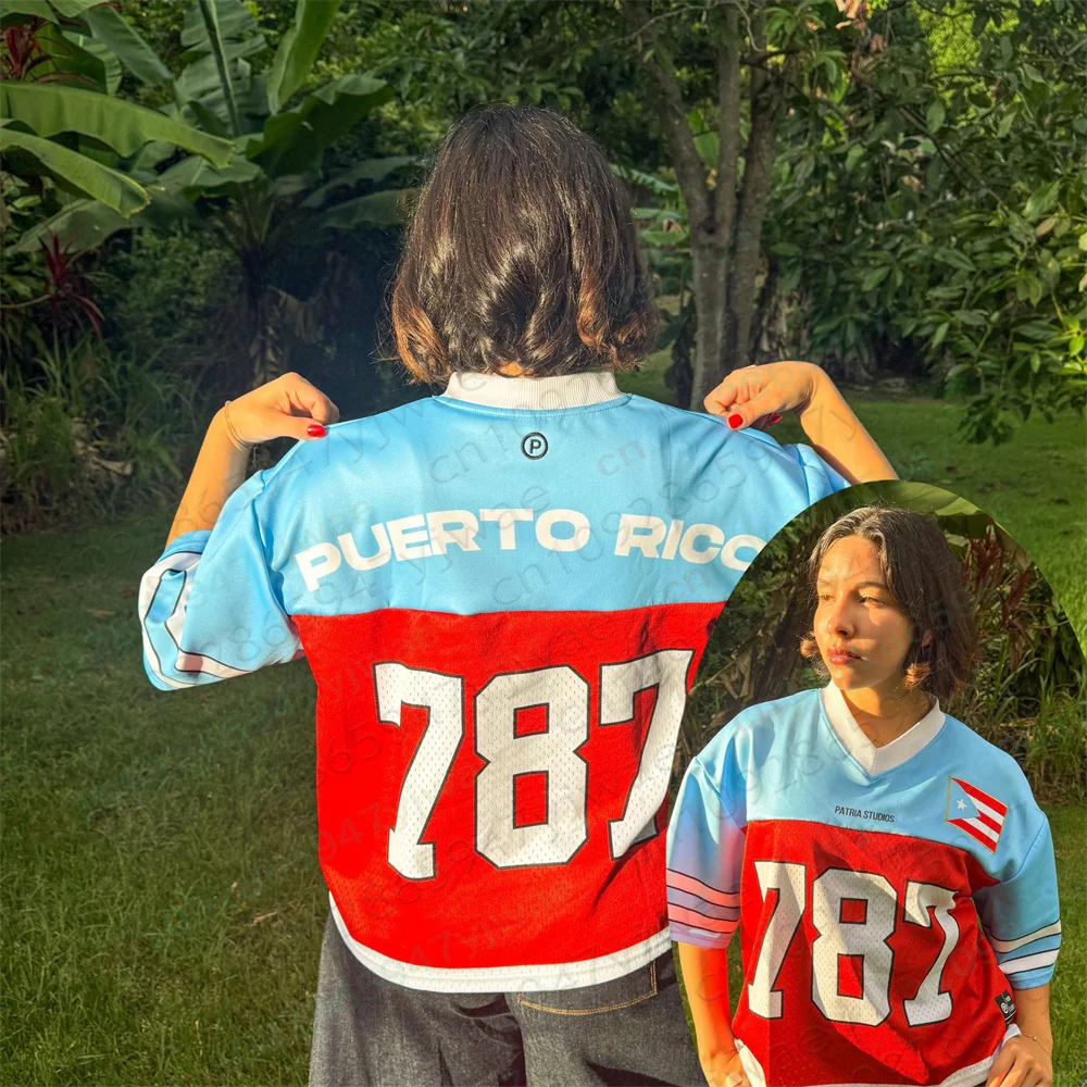 Women'S Fashion Rugby Shirt - Maglia Oversize Porto Rico 787 Benito