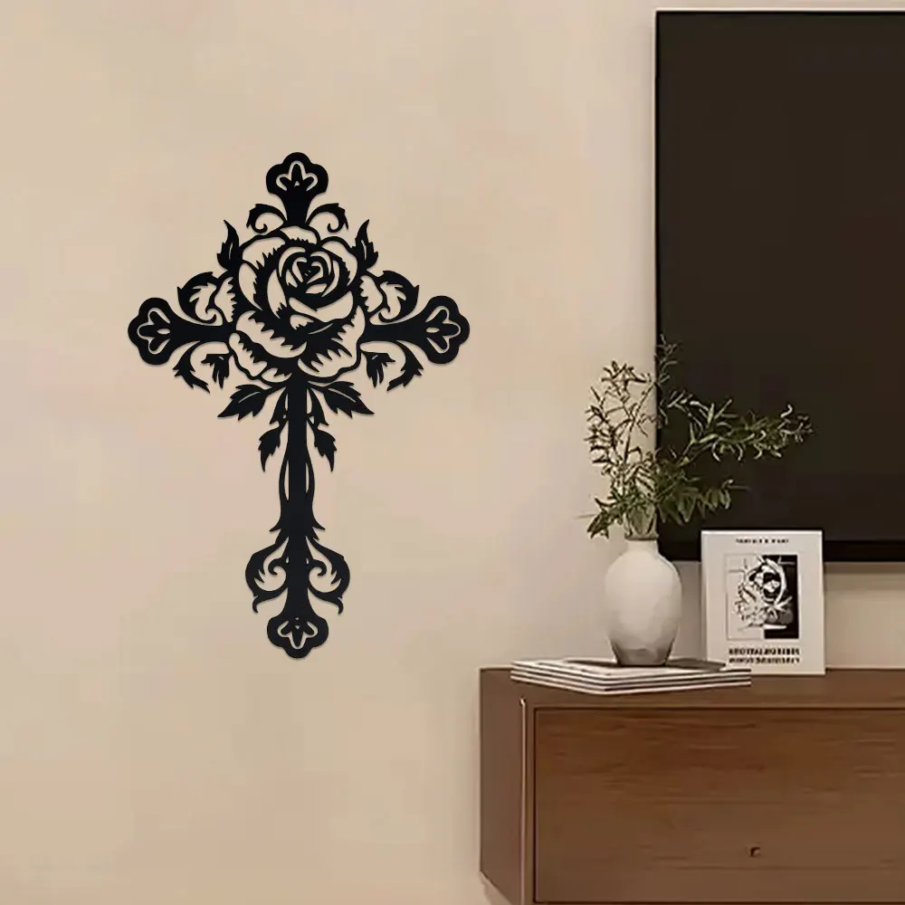 Atemberaubende christliche Wandkunst-Kollektion – Premium 1-teilige Metallkreuz-Wanddekoration, ideale Metallkreuz-Wandkreuze für die Heimdekoration