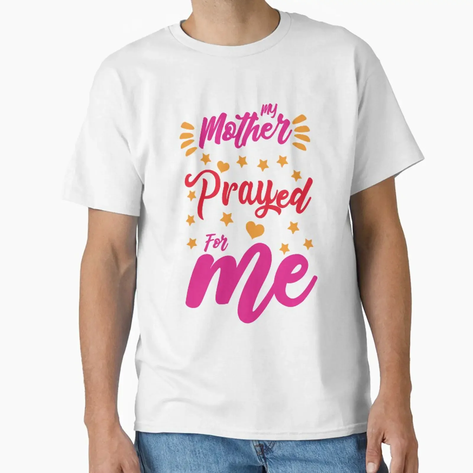 My Mother Prayed For Me Praying Mama designed and sold by HanyAlashkar vintage Washed homme Stylish Comfortable fashion Soft