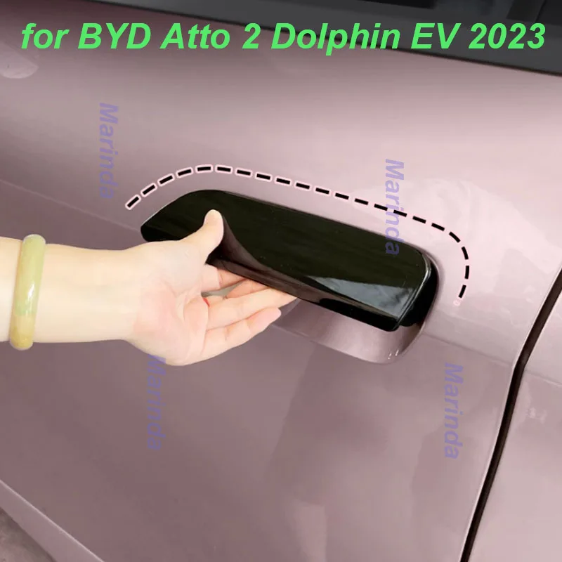 

Car Door Handle Protective Stickers Cover for BYD Atto 2 Dolphin EV 2023 Exterior Handle Anti-scratch Cover Frame Accessories