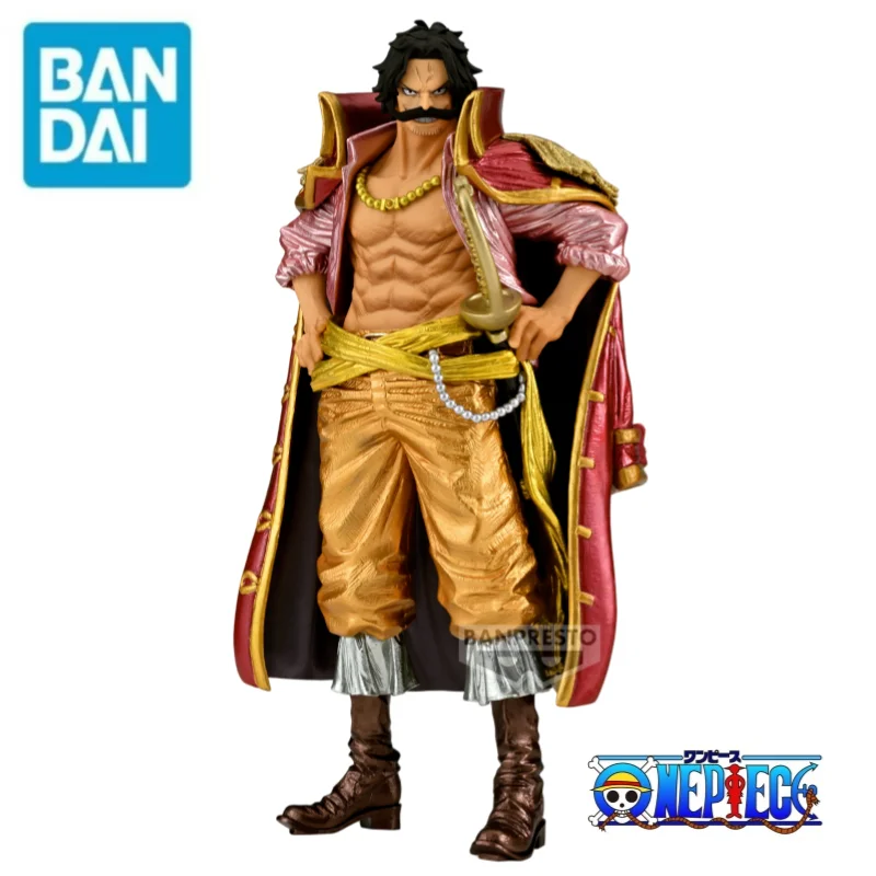 Auf Lager Bandai Original One Piece Banpresto Gol D Roger 100 % echte Urlaubsgeschenke Figur Modell Ornamente Statue Anime Spielzeug