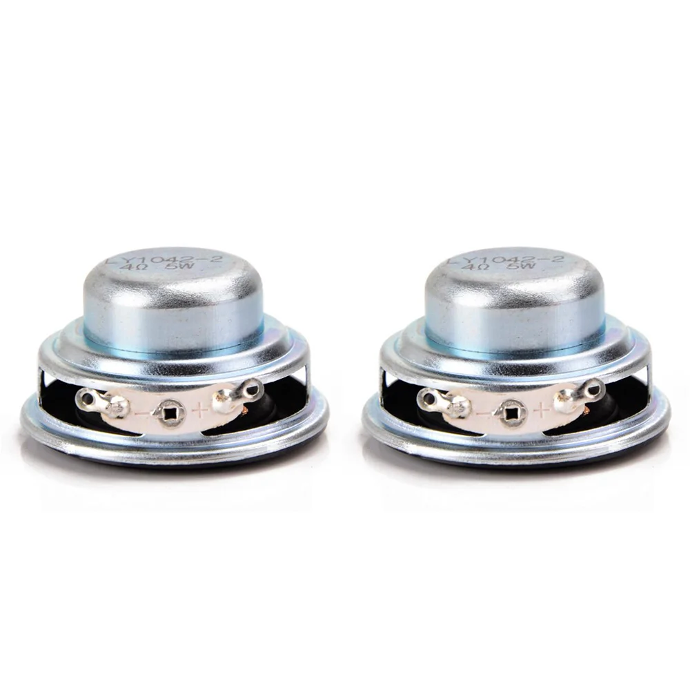 KK-B2-2Pcs 40MM Mini Audio Portable Speakers 16 Core 4 Ohm 5W Full Range Speaker Rubber Side NdFeB Magnetic Speaker