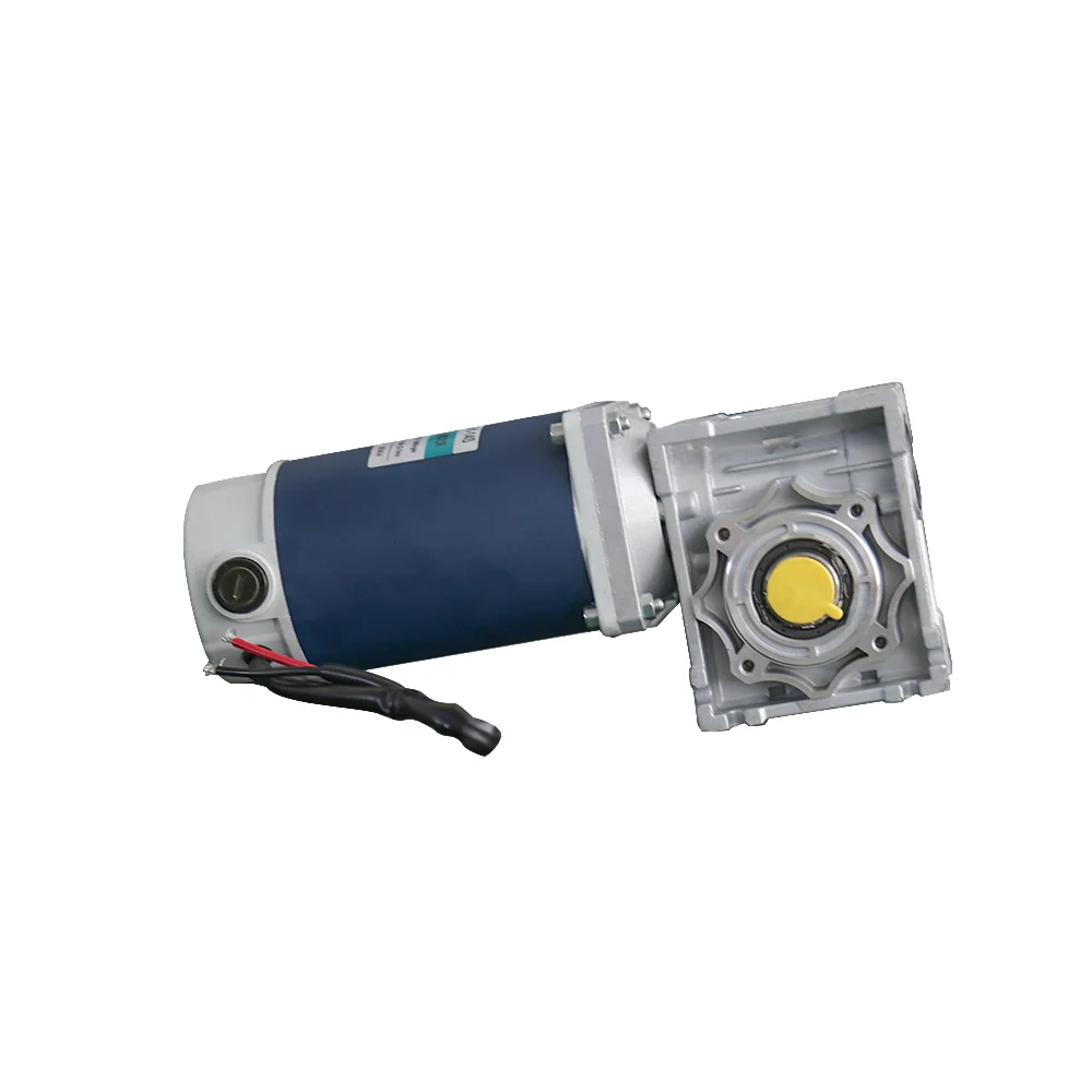 Spot Goods PM Motor 90mm Diameter 8Kgcm 24V Brush DC Engine 2200RPM 200 Watt Brush Dc Motor 24v With RV30 Worm Gear DC Motor