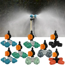 KESLA 4pcs Garden Misting Nozzles Switch Cooling Watering Micro Drip Irrigation Sprinkler Spray Fogger Greenhouse Bonsai Parasol