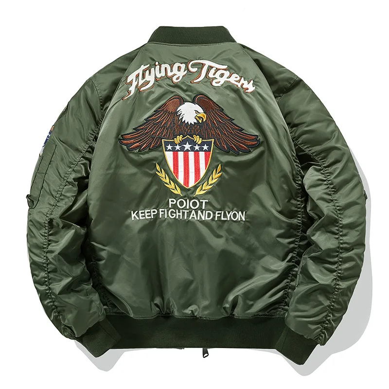 New Fashion Men MA1 Flight Jackets Trendy Man Outwear Thin Baseball Jackets Casual Bomber Jackets Men Multi-pockets Cargo Coats