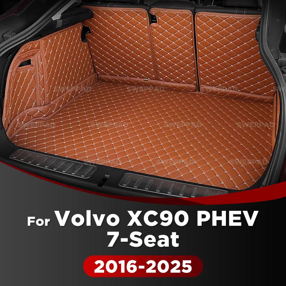 For Volvo XC90 PHEV 7-Seat 2016-2025 24 23 22 21 20 19 18 17 Auto Full Coverage Trunk Mat Cargo Liner Interior Accessories