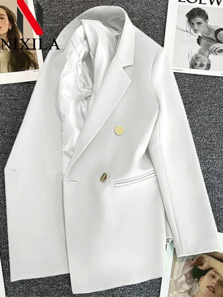 Nuovo in primavera autunno elegante Blazer donna coreano Casual giacca da donna moda cappotti femminili di lusso Splice Office Lady Clothes