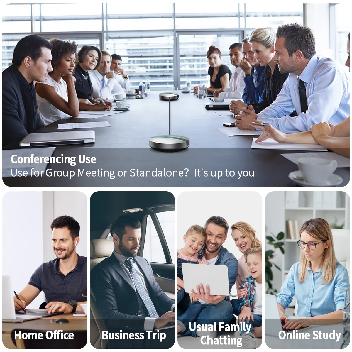 Microfone de conferência sem fio Daisy Chain 6mic