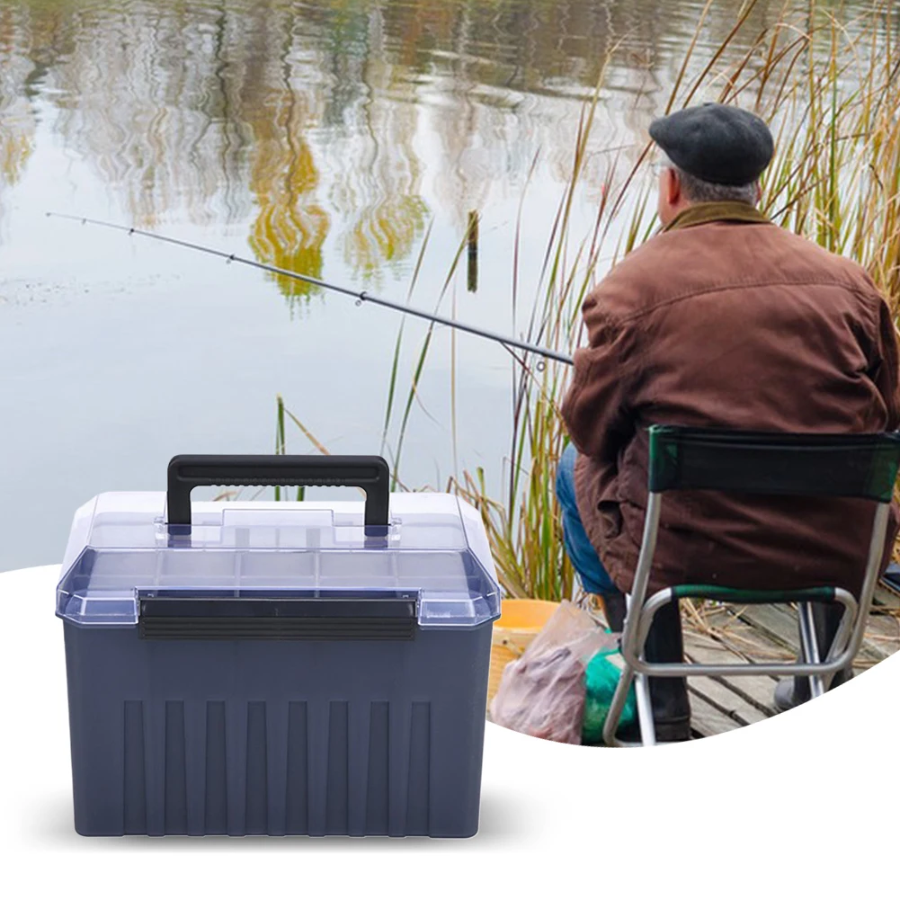 

24 Grids Plastic Fishing Box Webfoot Octopus Egi Storage Organizer Box Fishing Storage Box Fishing Accessories