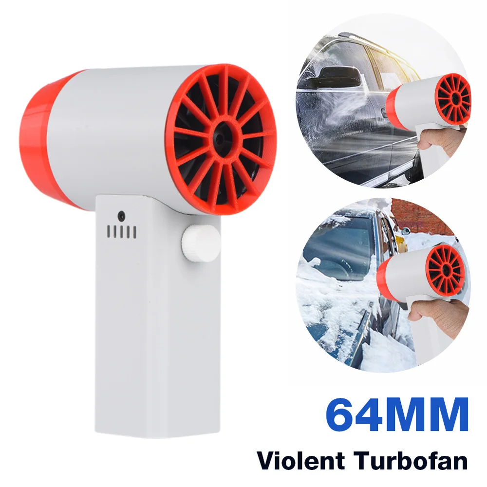 

64mm brushless motor 1600g Thrust High-Power 8000mAh/4000mAh Portable Blower Turbo Jet Fan Violent Blower for Home Outdoor Car