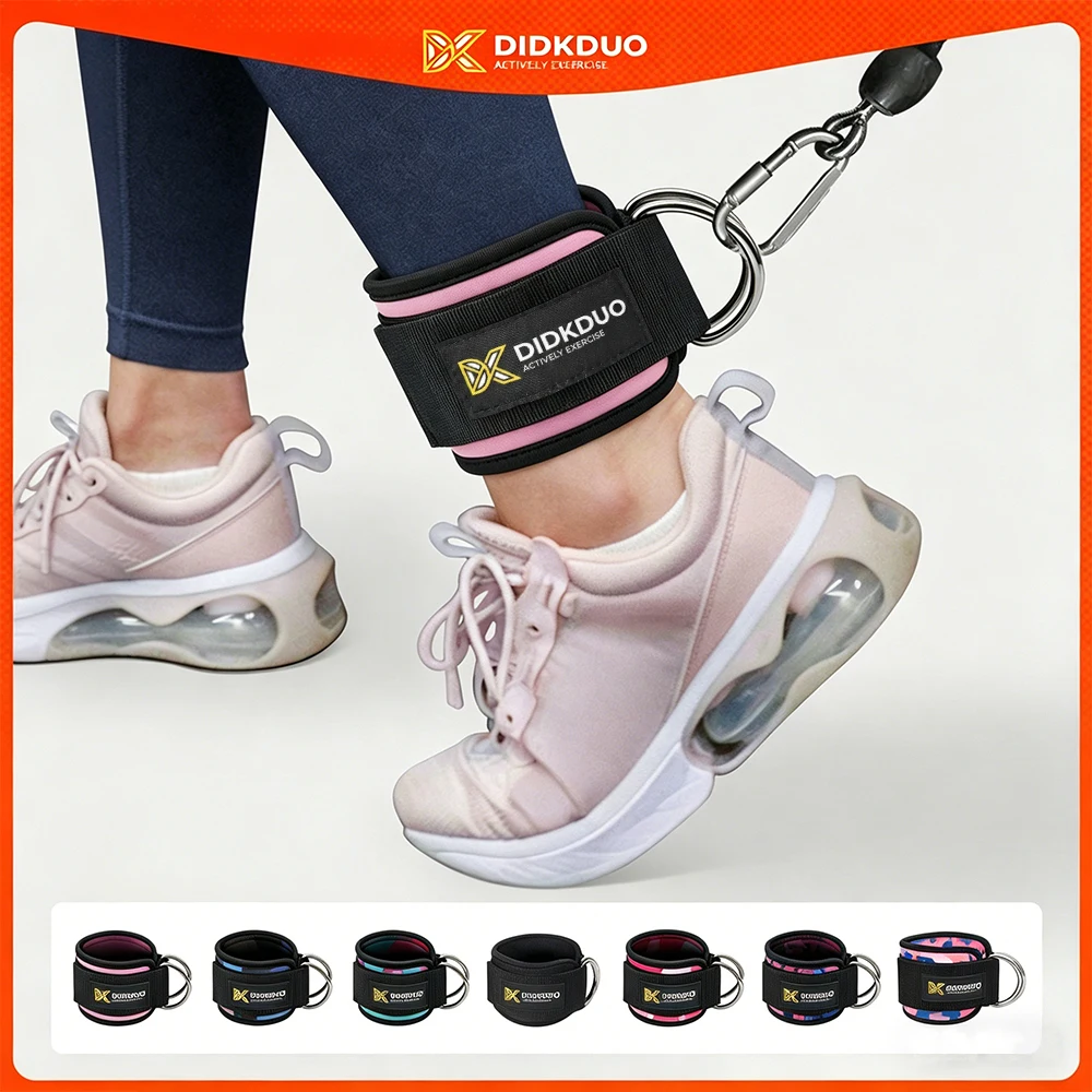 Correa de tobillo para máquinas de cable y bandas de resistencia, accesorio de sujeción para entrenamientos en casa y gimnasio, ejercicios de glúteos - kickbacks