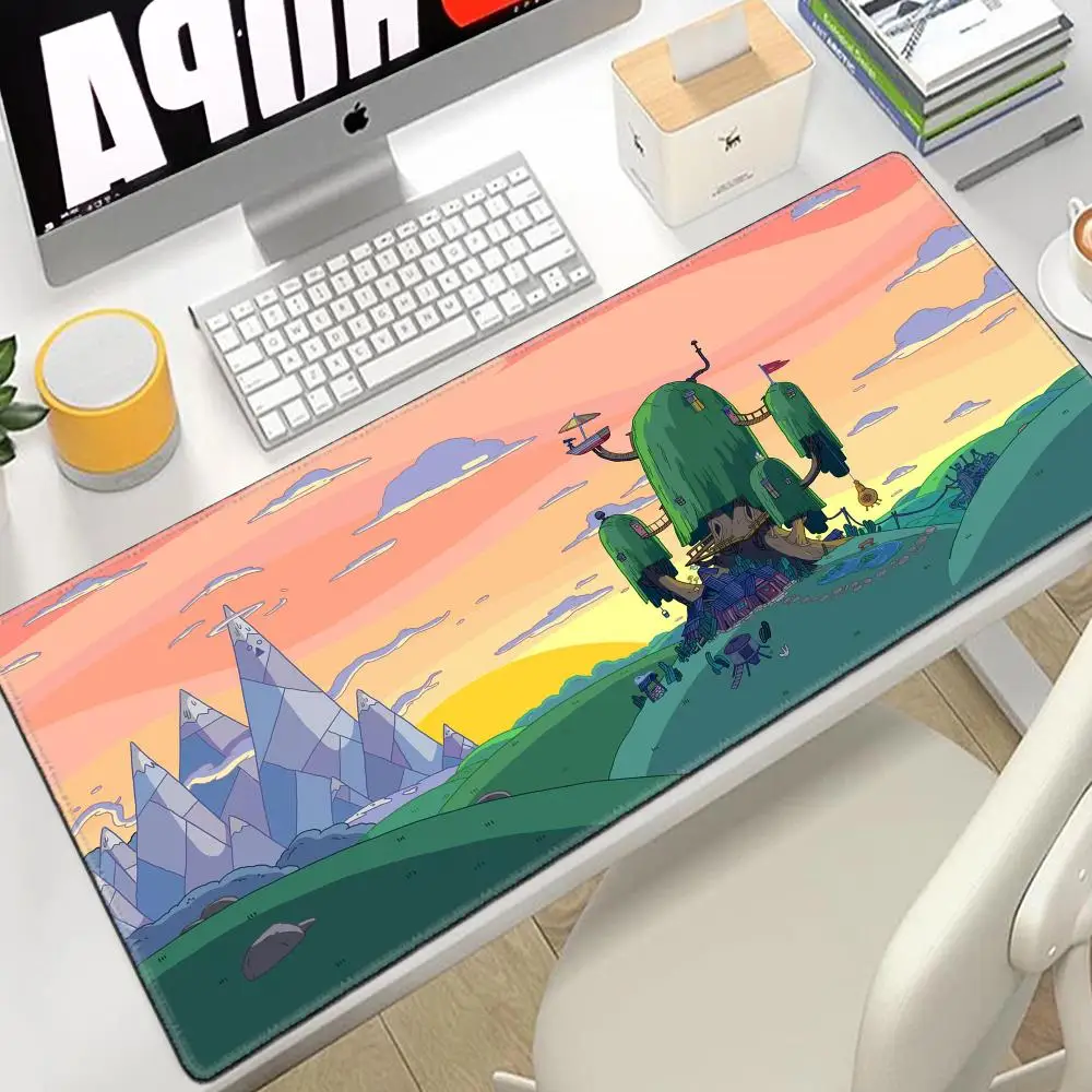 

Desk Mat Adventure Time Mouse Pad Large Gamer Cabinet Pc Cabinets 80x30 Extended Cute Keyboard Mousepad Games Gaming Accessories