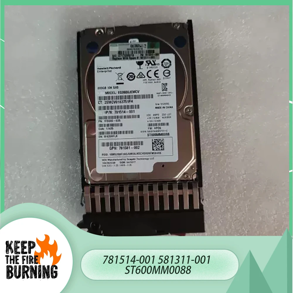 781514-001 581311-001 HDD 600G SAS 2.5'' 10K ST600MM0088 For HP