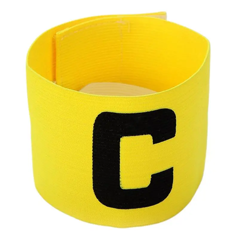 Soccer Captain Armband C Football Basketball Player Arm Bands Non-Slip Classic C Captain Bands Captain's Armband Soccer For